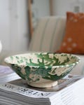 SUMMER SALE Moroccan Vintage Tamegroute x Puglia Splatter Bowl, Handmade Ceramic Bowl, Snack Serving Bowl, Ceramic Dining Bowl, Raw Clay