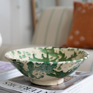 REBAJAS DE TEMPORADA Tazón marroquí vintage Tamegroute x Puglia, cuenco de cerámica hecho a mano, cuenco para aperitivos, cuenco de cerámica para comedor, arcilla cruda