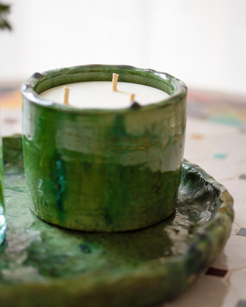 MoroccanWhite Tamegroute Candle - Thumbnail 2