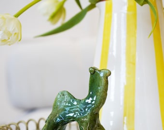 MID-SEASON SALE Handcrafted Tamegroute Ceramic Camel, Ceramic Ornament, Handmade Decoration