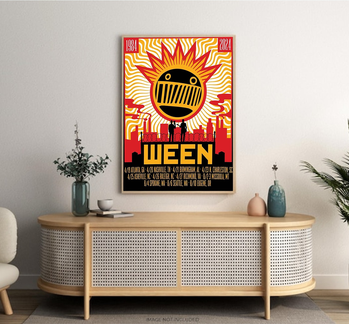 Ween 40th Anniversary Tour 2025 Poster, Ween Poster, Poster Decor Home