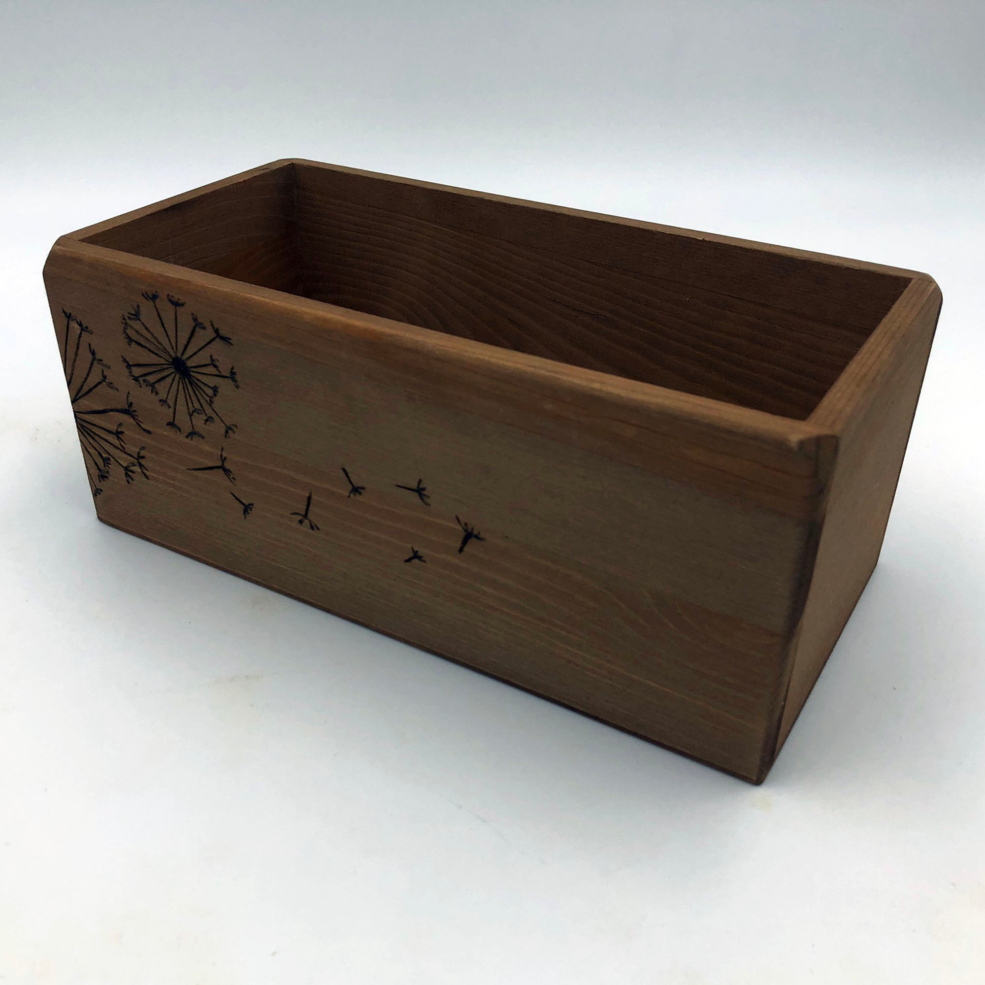 Caja de almacenamiento de madera decorada con deseos de | Etsy