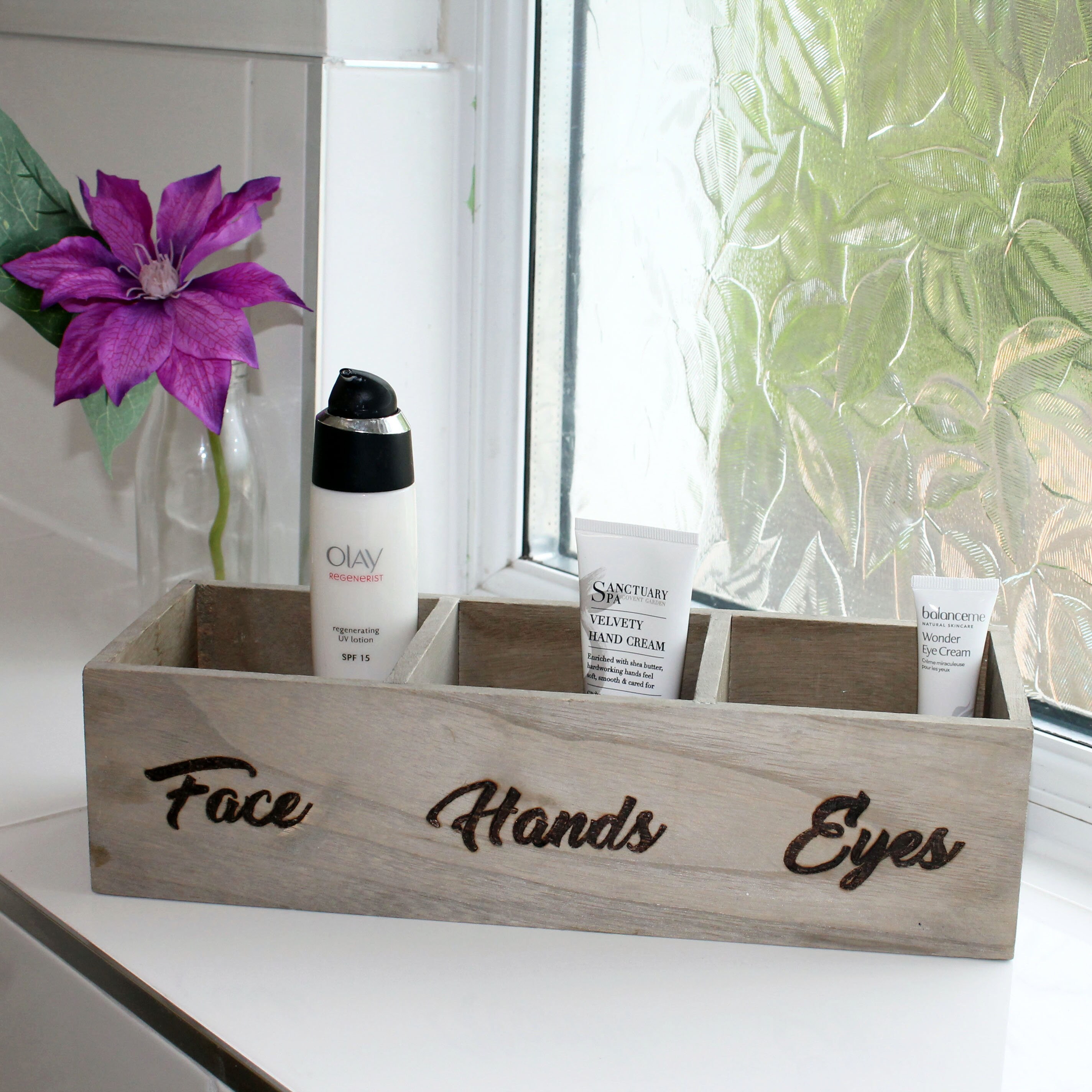 Wooden Beauty Storage Box Etsy UK