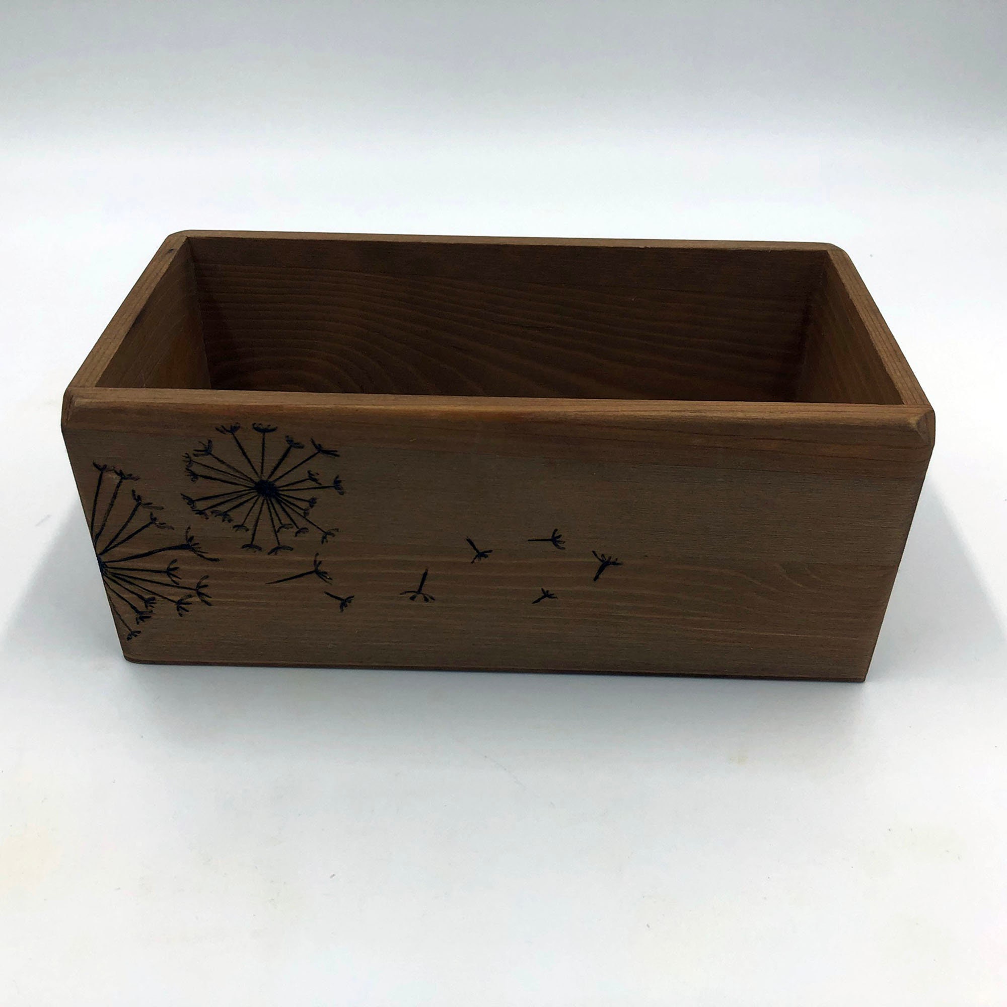 Caja de almacenamiento de madera decorada con deseos de | Etsy