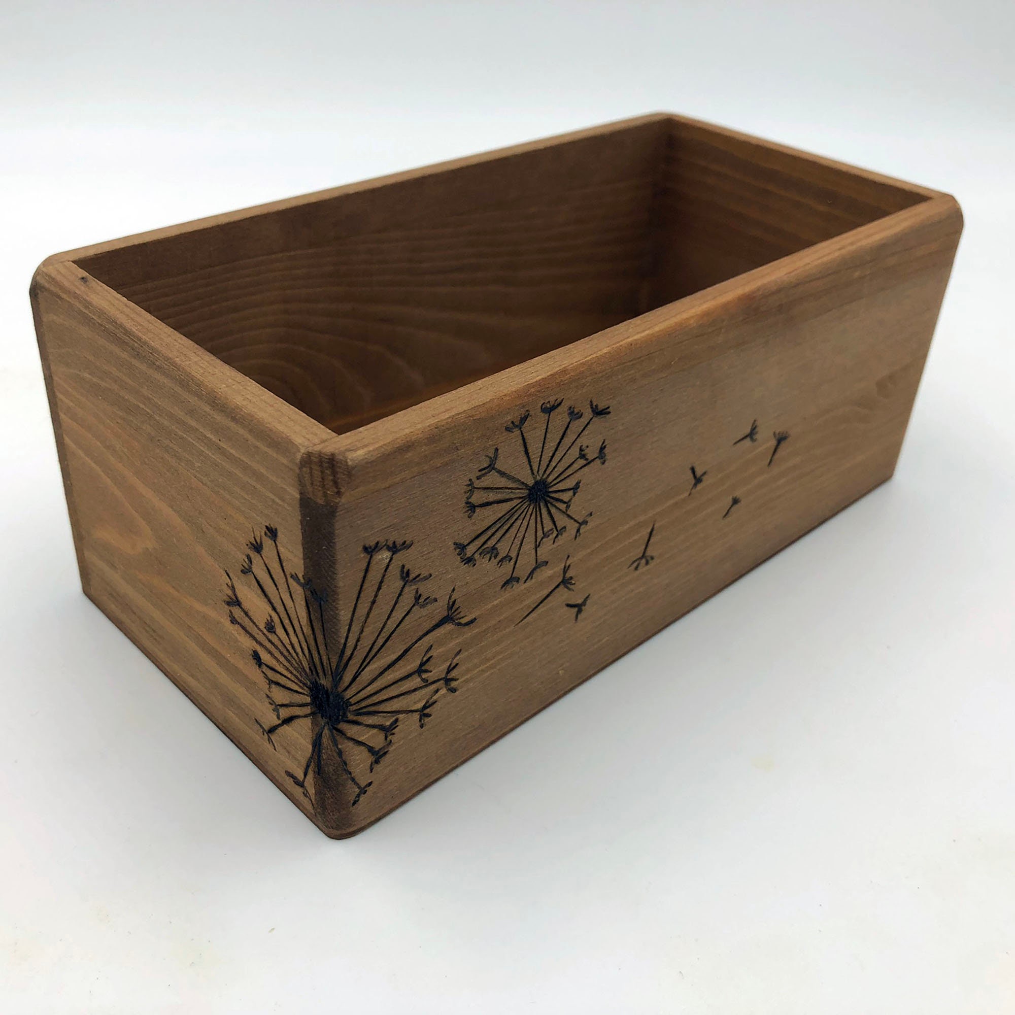 Caja de almacenamiento de madera decorada con deseos de | Etsy