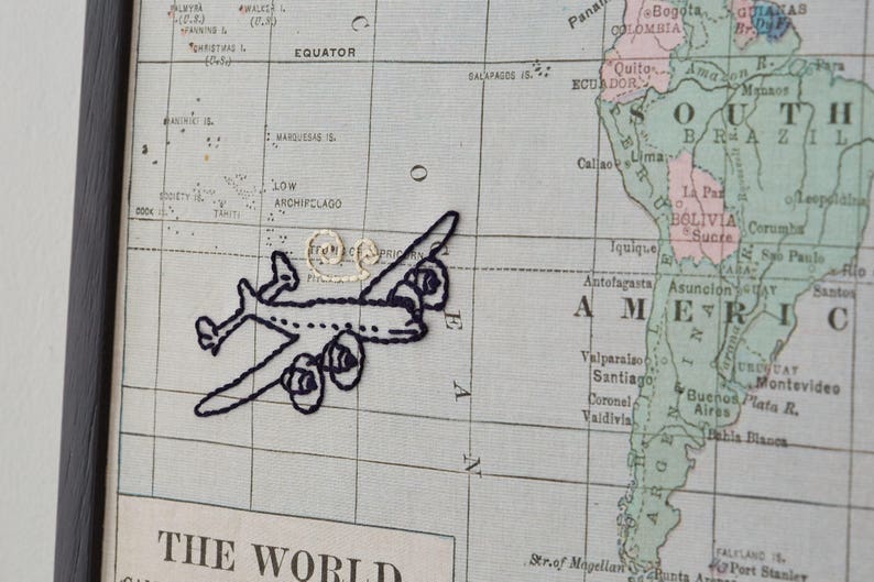 Personalised world travel map image 4