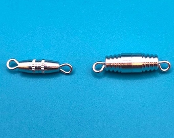 Silver Plated Clasps: Secure Screw Barrel Design, Ideal for DIY Jewellery, Available in 16mm & 20mm - Perfect for Necklaces