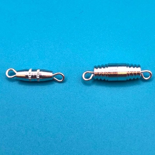 Silver Plated Clasps: Secure Screw Barrel Design, Ideal for DIY Jewellery, Available in 16mm & 20mm - Perfect for Necklaces