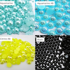 Perles plates en résine du zodiaque | Cabochons de haute qualité de différentes tailles et couleurs pour travaux manuels et costumes