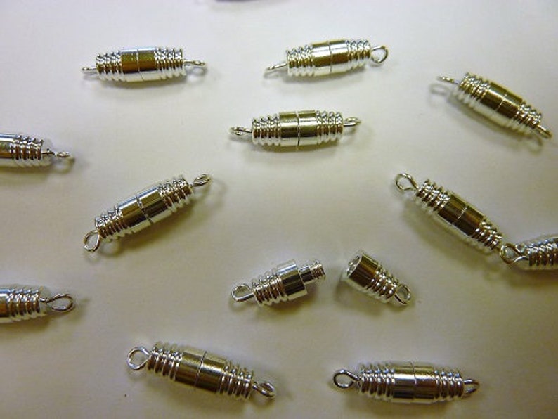 Silver Plated Screw Barrel Clasp 16mm and 20mm Etsy UK