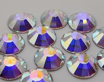 Preciosa Viva12 Non Hotfix AB Rhinestones | Flatback Crystals for Burlesque, Irish Dance, Show Costumes, Craft Projects, Nail Art & More!
