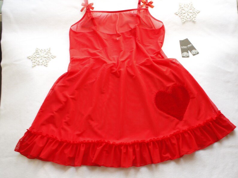 Babydoll negligee panties set plus size 8-24 sexy lingerie lace women Babydoll nightgown red heart lingerie babydoll valentine day | Etsy