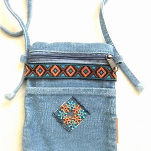 Sac en jean, sac en denim recyclé, sac à bandoulière en denim recyclé, sac en denim, épaule en denim, sac à bandoulière en jean