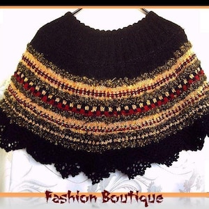 Hand Knitted Miniponcho, Handmade Capelet, Womens poncho, Knitted Poncho, Winter Cape, Knitt Capelet, Knitted Cardigan, Hand knitted Capelet