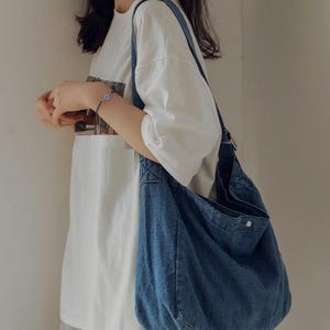 Denim-Tasche Upcycled, Jeans-Tasche, Upcycled Denim-Umhängetasche, Denim-Tasche, Denim-Umhängetasche, Jeans-Umhängetasche