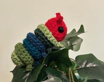 Hungry Caterpillar Crochet Fidget Plush