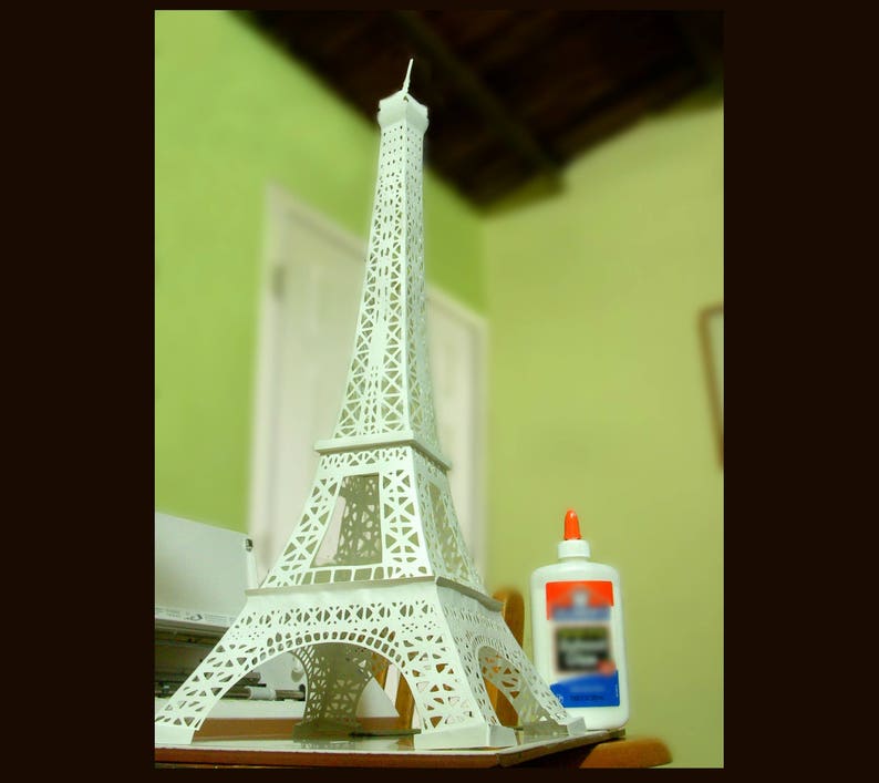 Download TOWER EIFFEL PARIS 3D Template cutting .svg .dxf .ai ...
