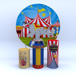Circus Backdrop • Circus Birthday Party • Circus Banner • Carnival Birthday Backdrop • Circus Backdrop Personalized • Digital Printable