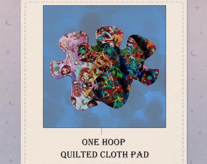 CLOTH PADS ITH 8.5" Pattern - Quilted Embroidery Design - Reusable Sanitary Pad In The Hoop