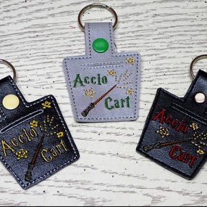 ITH Digital File QUARTER KEEPER File Key fob Embroidery design Quarter holder / magical Embroidery File