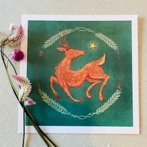 Winter Stag Print