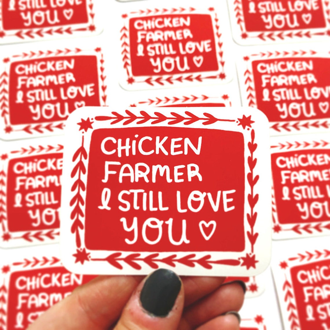 Chicken Farmer I Still Love You Sticker Newbury NH Bradford Etsy