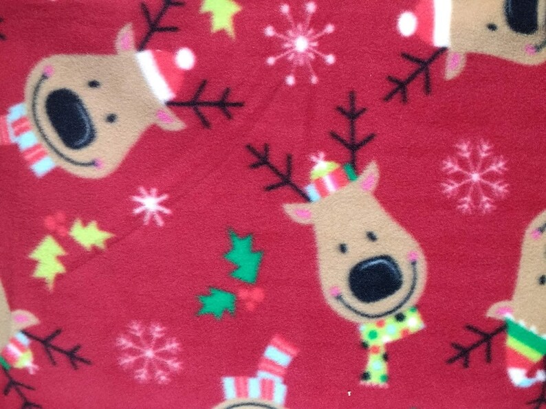 Red Reindeer Pajamas Pajamas for Goats Goat Pajamas Fleece Pet Pajamas Pet Pajamas Handcrafted Pajamas