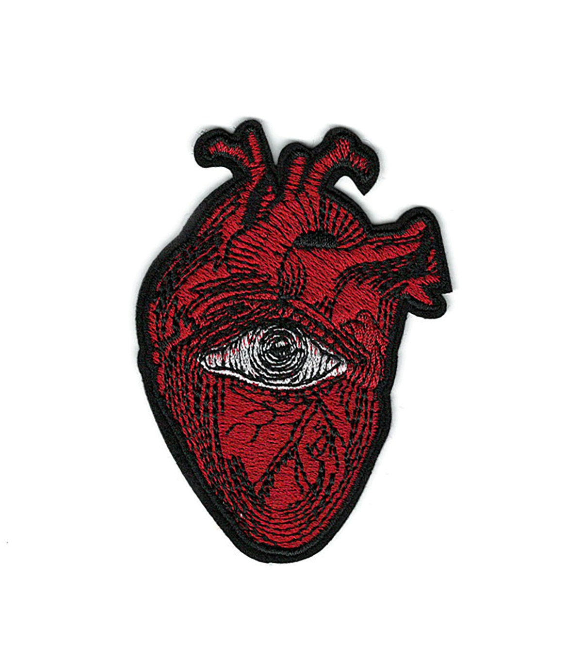 Red Heart Patch Outline 3 1/4 high