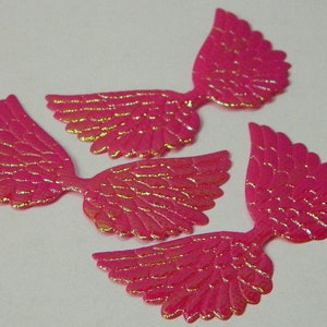 Holographic Glitter Angel Wings - Sew-On Applique - Angel Wings Clothing Sparkly Patch  3 Shimmer Sparkle Backpack Patches Per Order #B069