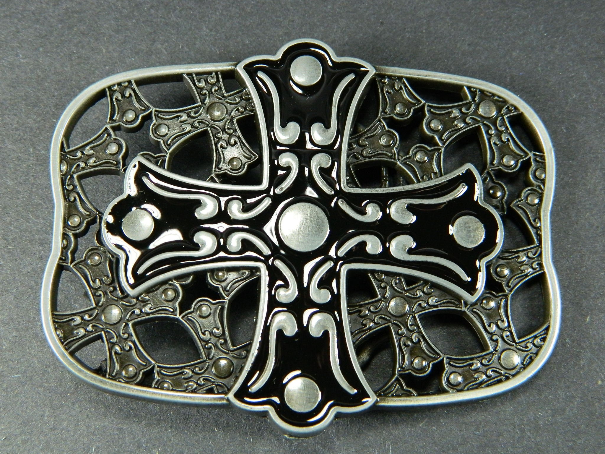 小物 Diavlo Cross Buckle Stone Stud Belt Diavlo Cross Buckle Stone Stud Belt