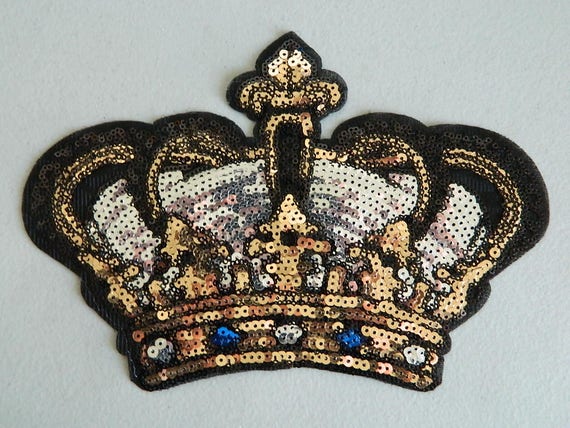 Crown Sew On Clothes Clothing Sequin Patches Cloth Embroidery DIY