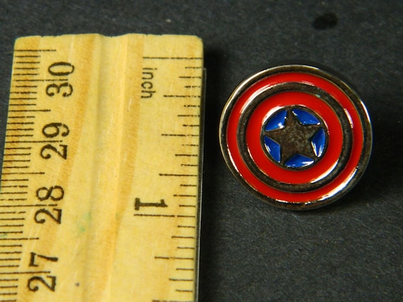 Marvels Captain America Decorative Lapel Pin Capt. America's Shield Lapel  Pin Steve Rodgers Capetian America Comics Costume Pins B509 