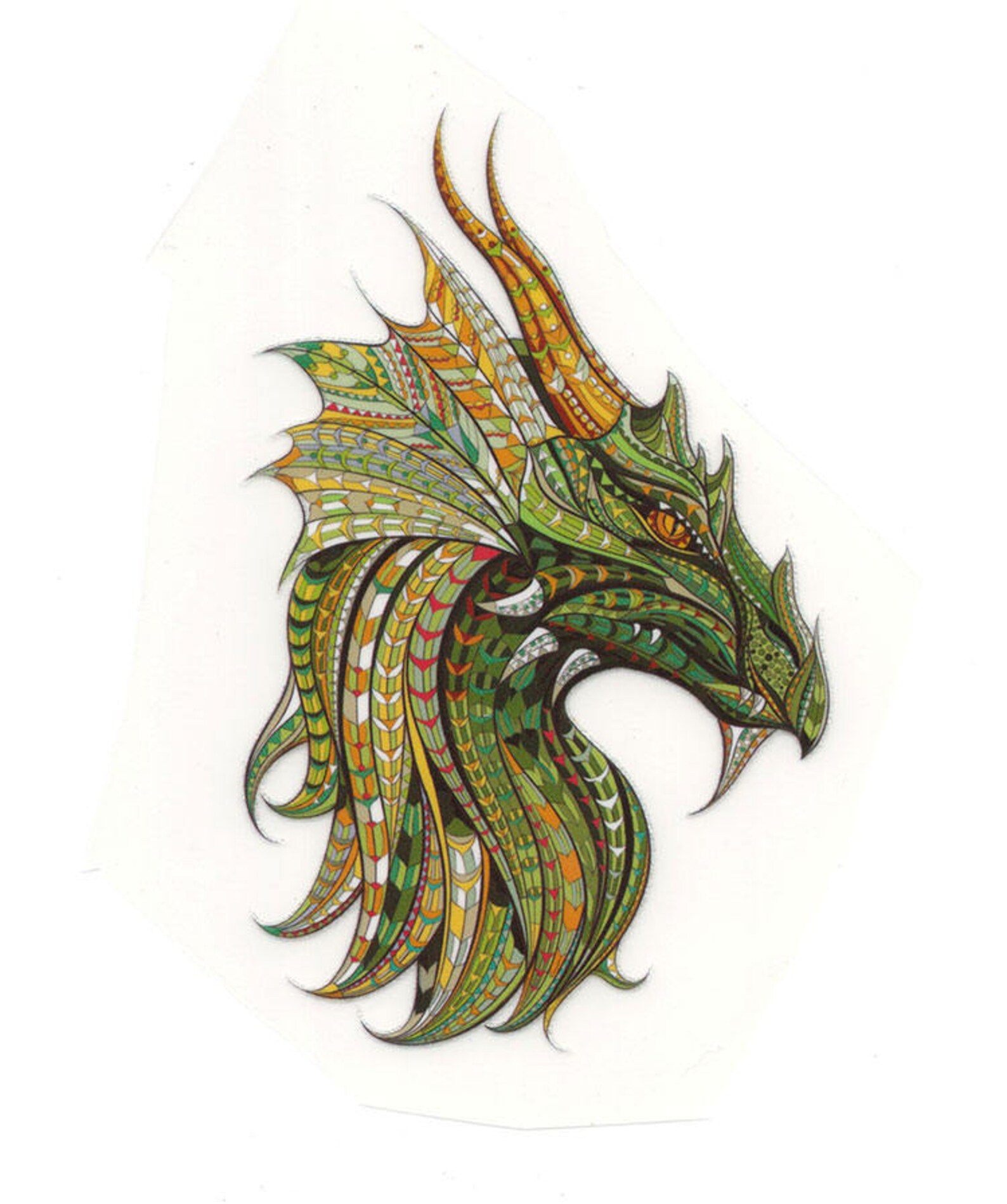 Medium Dragon Iron on Transfer Clothes Sticker DIY Patch Etsy