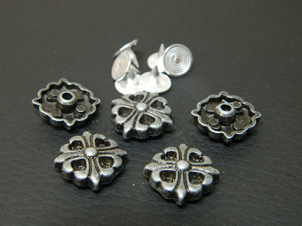 13MM Gray Metal Studs Rivet Buttons DIY Sewing Leather Craft Etsy