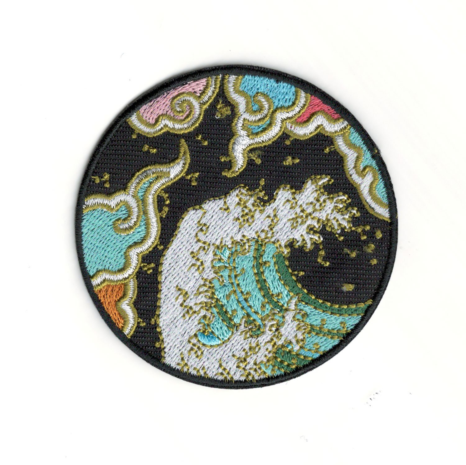 Great Wave Embroidery Patch - Japanese Style Great Wave off
