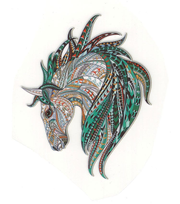 Prajna Style Horse Iron On Transfer Clothes Sticker DIY Patch Etsy