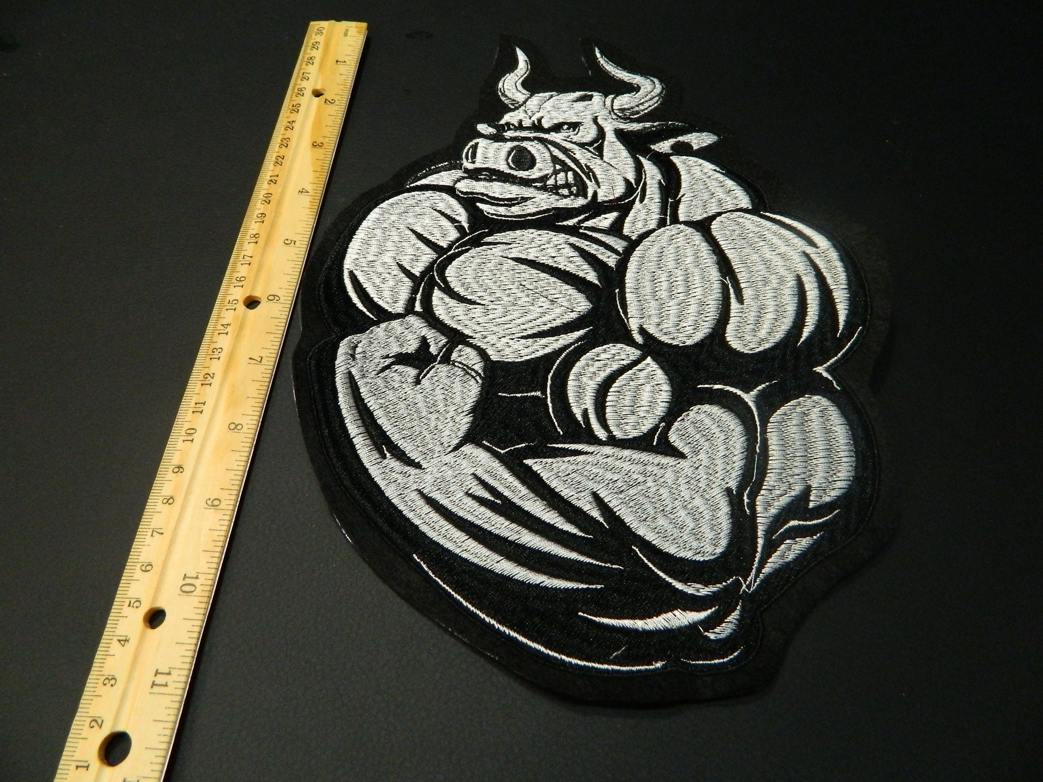 Big Sudbury Blueberry Bulldog Embroidery Patch Shoresy Iron-on