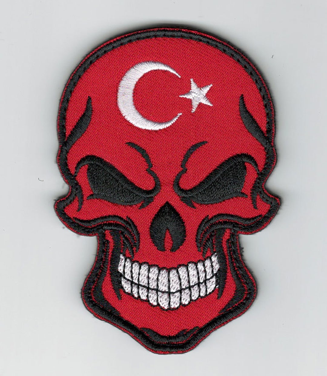 Parche de Velcro bordado con Bandera de País, Calavera Punisher, Rusia,  España, Turquía, parches militares tácticos