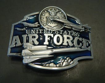 United States Air Force Metal Belt Buckle - Military Metal Belt Buckles - US Air Force Stylized Belt Buckle - Unique Belt Buckles 12