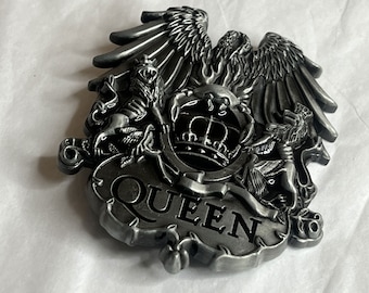 QUEEN Rock n Roll Metal Belt Buckle - Specialty Rock Bands Metal Belt Buckles -  Classic Rockers Queen Band Belt Buckle #B598