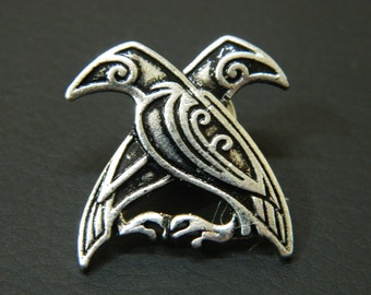 Vintage Norse Viking Odin's Raven Crow Amulette Charm Goutte Boucles d'Oreille pour Femmes Filles 