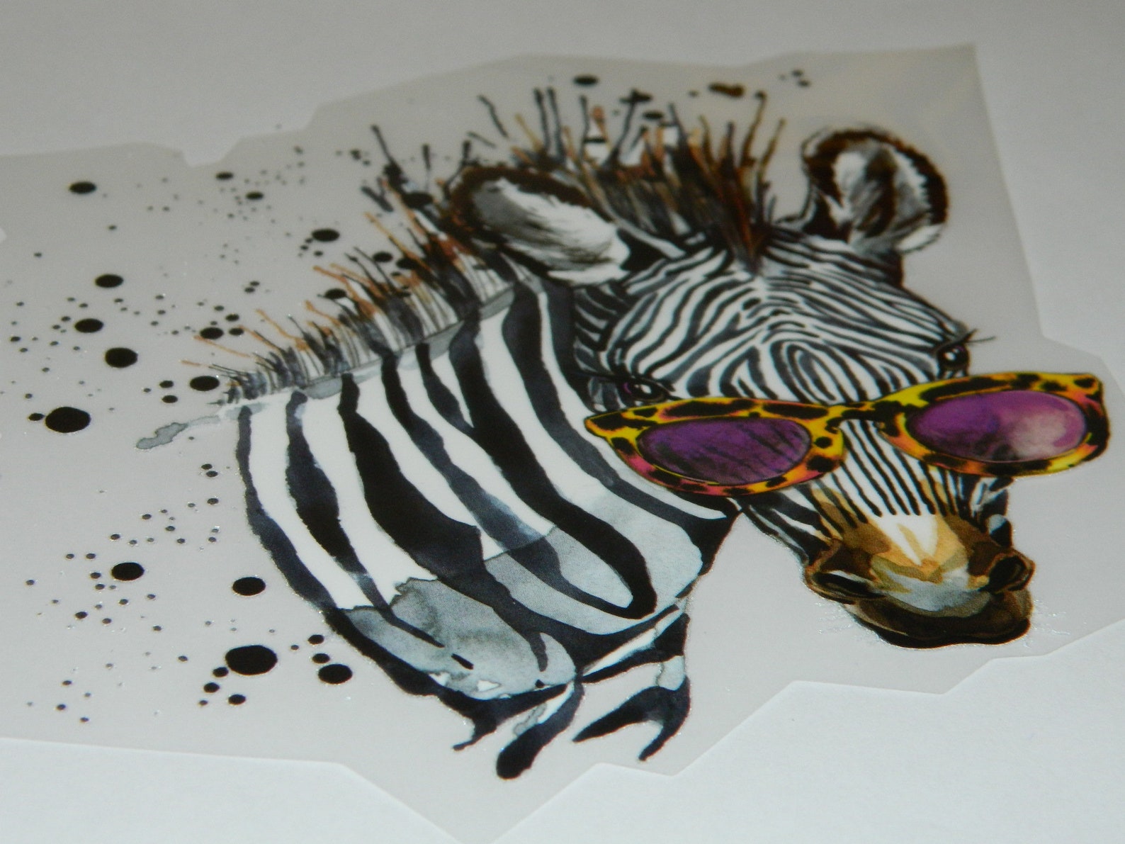 MED Too Cool Zebra Iron on Transfer Clothes Sticker DIY Patch Etsy