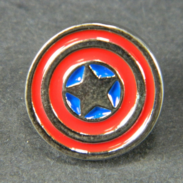 Marvels Captain America Decorative Lapel Pin - Capt. America's Shield Lapel Pin -  Steve Rodgers Capetian America Comics Costume Pins #B509