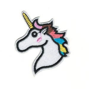 Fun & Colorful Small Sized Fantasy Unicorn Embroidery Patch - Girls Colorful Little Unicorn Costume Clothing Iron-On Embroidery Patch #B494