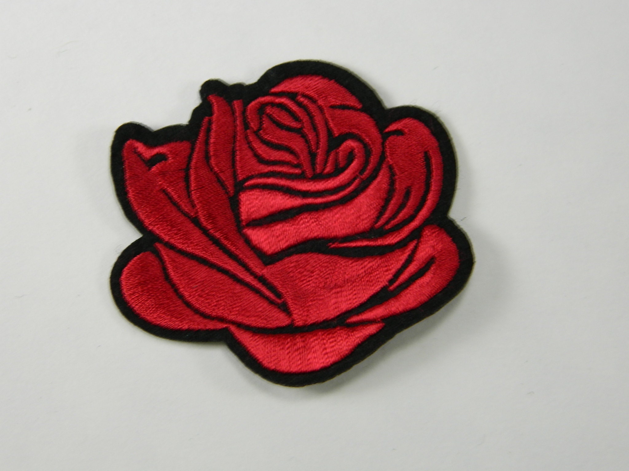 Buy Hot !!! 1pc Red Rose Embroidered Sewing On Patch Flower Iron On Patch  Stickers For Clothes Online - 360 Digitizing - Embroidery Designs