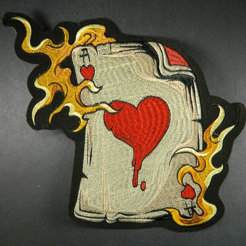 BLACKJACK CARDS PATCH Ironon Embroidered Playing Card Ace Etsy