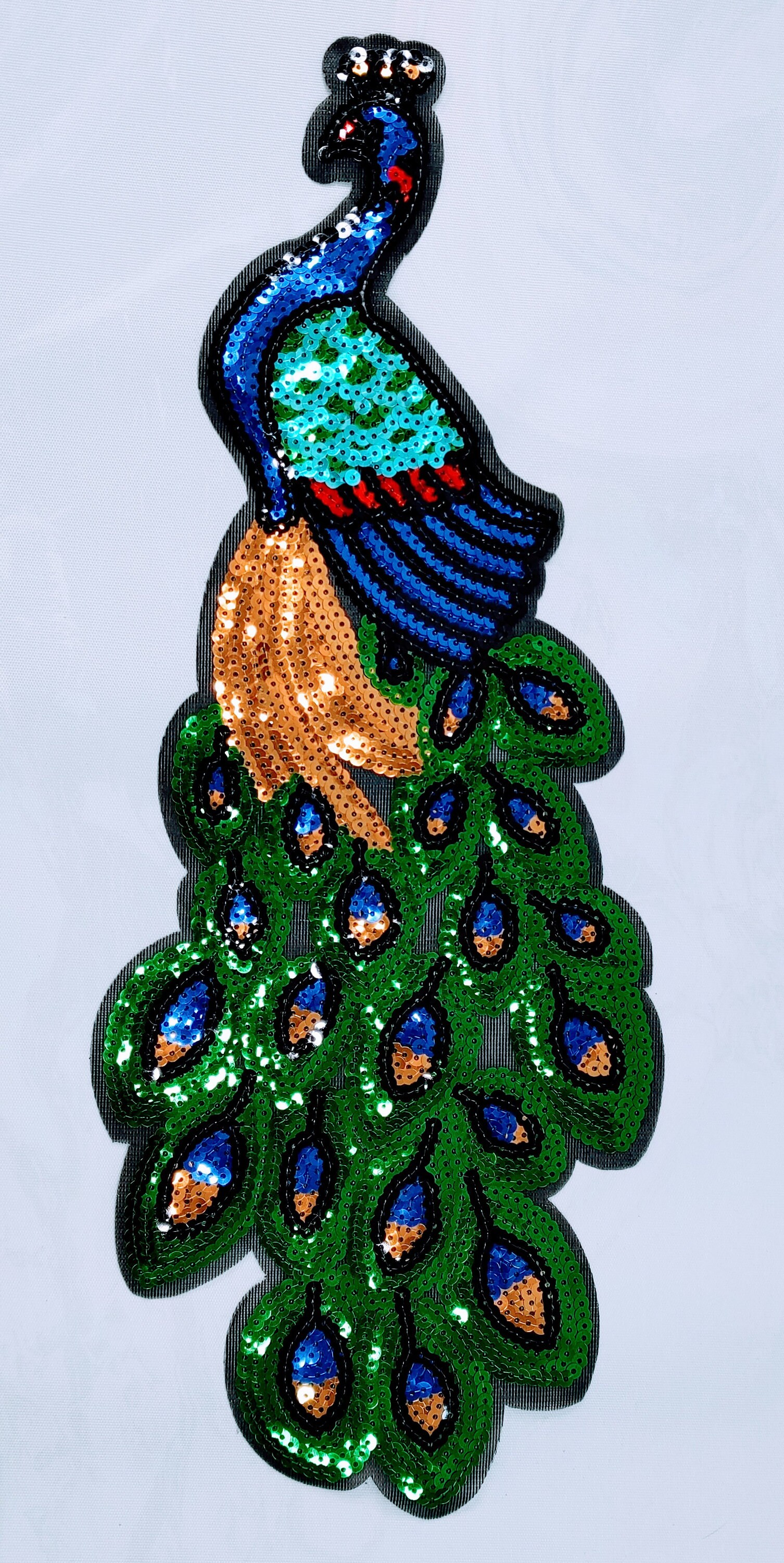 3 Pcs Embroidery Stickers Peacock Sequins Patches Peacock Wings Patch  Embroidered Appliques Stickers Iron Arts and Crafts kit Adorable Patches  Pants