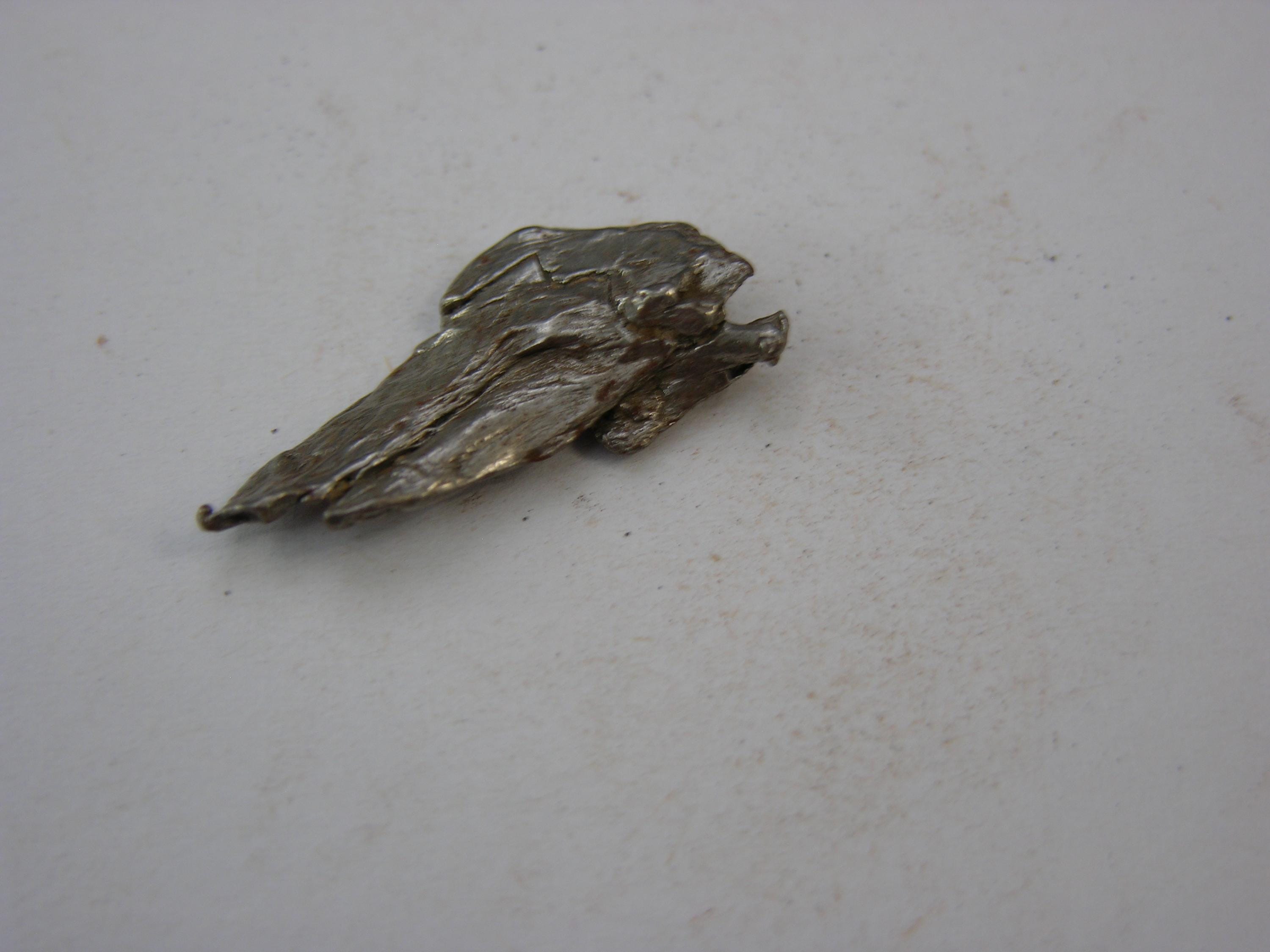 隕石 Sijoté-Alín. 189gr. Meteorite Sikhote-alin Strike Iron Nickel Russian 25.3x13.8mm 2.7