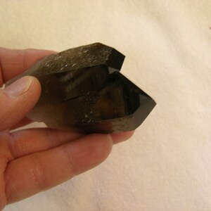 Smoky quartz twin terminated crystal all natural 2.5 inch long sq9