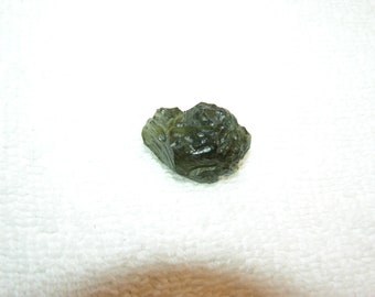Moldavite Rare all natural Czech Moldau River specimen 22.7 carats 23x15mm